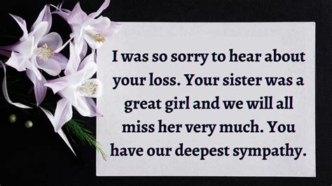 loss of sister